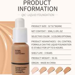 Foundation Makeup, Concealing, Long-lasting & Waterproof Liquid Foundation,Foundation Makeup, Concealing, Long-lasting & Waterproof Liquid Foundation 