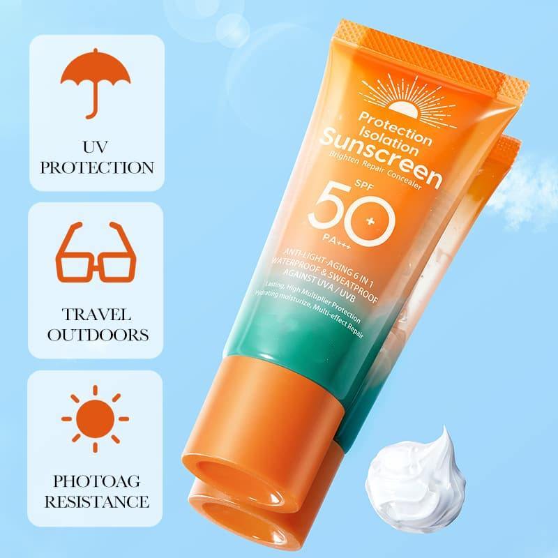 Two-Tube Multi-Effect Repair Isolation Sunscreen Cream With High UV Protection,Two-Tube Multi-Effect Repair Isolation Sunscreen Cream With High UV Protection 