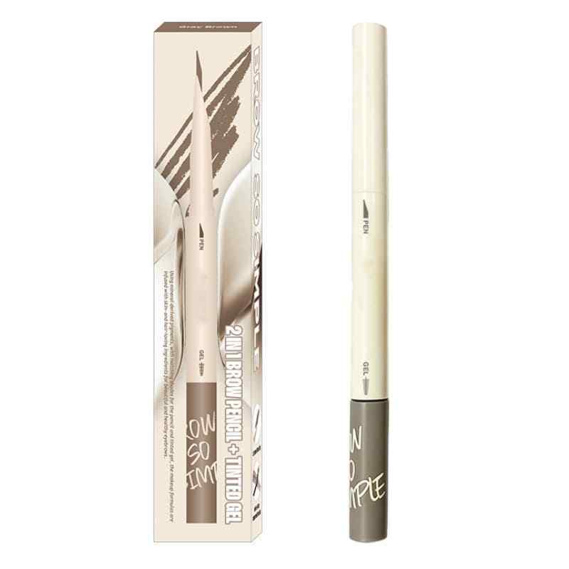 Double-Headed Eyebrow Trimmer Liquid Mascara, Smooth &Ffluent, Non-Smudging Natural Eyebrow Brush,Double-Headed Eyebrow Trimmer Liquid Mascara, Smooth &Ffluent, Non-Smudging Natural Eyebrow Brush 