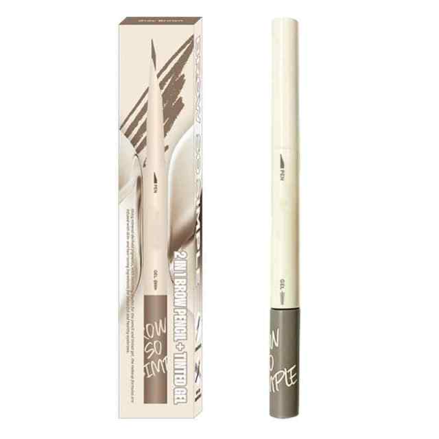 Double-Headed Eyebrow Trimmer Liquid Mascara, Smooth &Ffluent, Non-Smudging Natural Eyebrow Brush,Double-Headed Eyebrow Trimmer Liquid Mascara, Smooth &Ffluent, Non-Smudging Natural Eyebrow Brush 