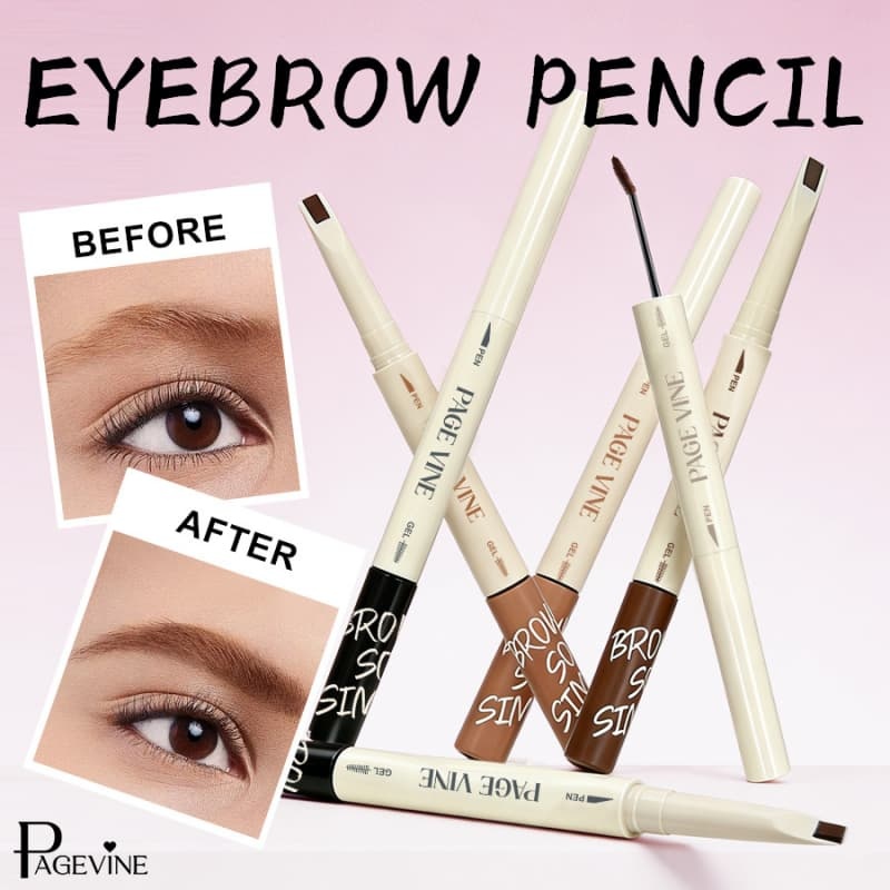 Double-Headed Eyebrow Trimmer Liquid Mascara, Smooth &Ffluent, Non-Smudging Natural Eyebrow Brush,Double-Headed Eyebrow Trimmer Liquid Mascara, Smooth &Ffluent, Non-Smudging Natural Eyebrow Brush 