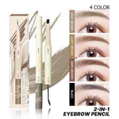 Double-Headed Eyebrow Trimmer Liquid Mascara, Smooth &Ffluent, Non-Smudging Natural Eyebrow Brush,Double-Headed Eyebrow Trimmer Liquid Mascara, Smooth &Ffluent, Non-Smudging Natural Eyebrow Brush 