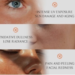 Facial Tinted Sunscreen, Lightweight & Non-Greasy Sunscreen Cream,Facial Tinted Sunscreen, Lightweight & Non-Greasy Sunscreen Cream 