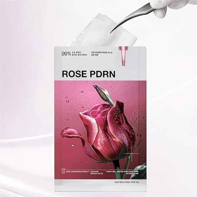 Rose PDRN Essential Mask, Pore Minimizing and Skin Firming Rose Essence Mask,Rose PDRN Essential Mask, Pore Minimizing and Skin Firming Rose Essence Mask 