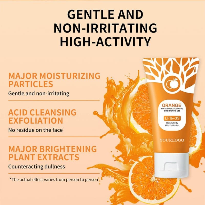 Orange Enzyme Exfoliating Gel, Mild Skin Renewal, Brightening and Deep Cleansing Facial Gel,Orange Enzyme Exfoliating Gel, Mild Skin Renewal, Brightening and Deep Cleansing Facial Gel 