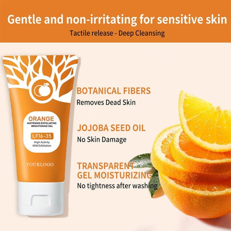 Orange Enzyme Exfoliating Gel, Mild Skin Renewal, Brightening and Deep Cleansing Facial Gel,Orange Enzyme Exfoliating Gel, Mild Skin Renewal, Brightening and Deep Cleansing Facial Gel 