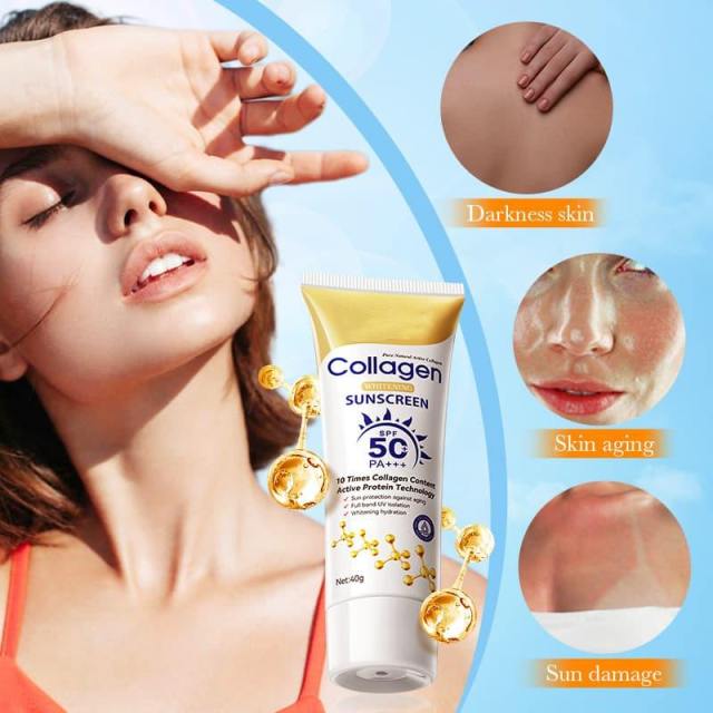 Collagen Anti-Wrinkle Sunscreen WHITENING SUNSCREEN, UV Protection,Collagen Anti-Wrinkle Sunscreen WHITENING SUNSCREEN, UV Protection 