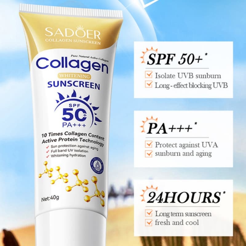 Collagen Anti-Wrinkle Sunscreen WHITENING SUNSCREEN, UV Protection,Collagen Anti-Wrinkle Sunscreen WHITENING SUNSCREEN, UV Protection 