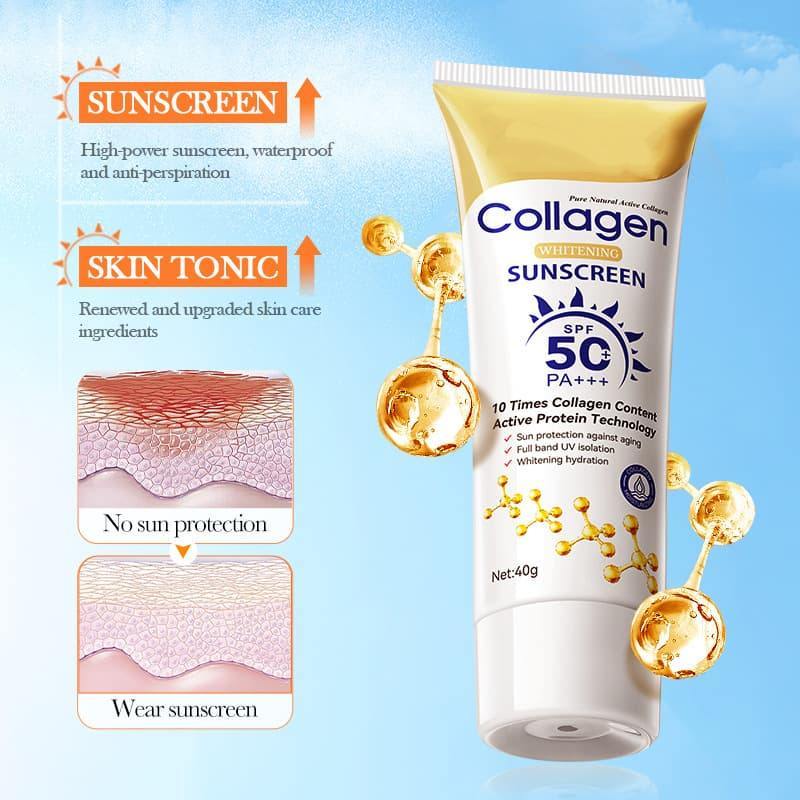 Collagen Anti-Wrinkle Sunscreen WHITENING SUNSCREEN, UV Protection,Collagen Anti-Wrinkle Sunscreen WHITENING SUNSCREEN, UV Protection 