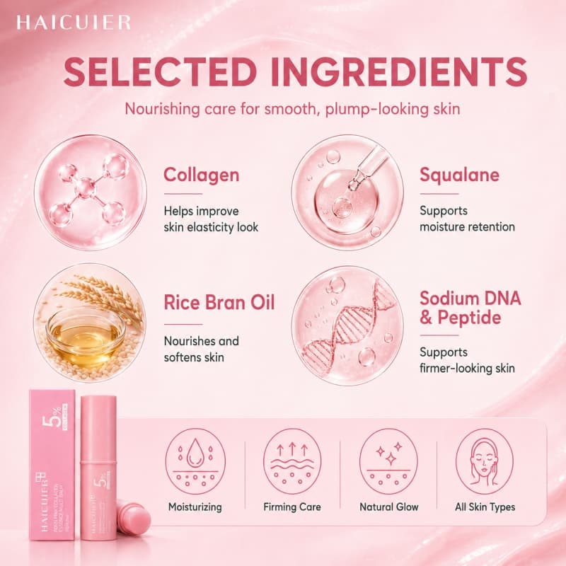 PDRN Pink Collagen Plumping Balm Anti-Wrinkle & Firming Stick Multi-Effect Essence Stick,PDRN Pink Collagen Plumping Balm Anti-Wrinkle & Firming Stick Multi-Effect Essence Stick 