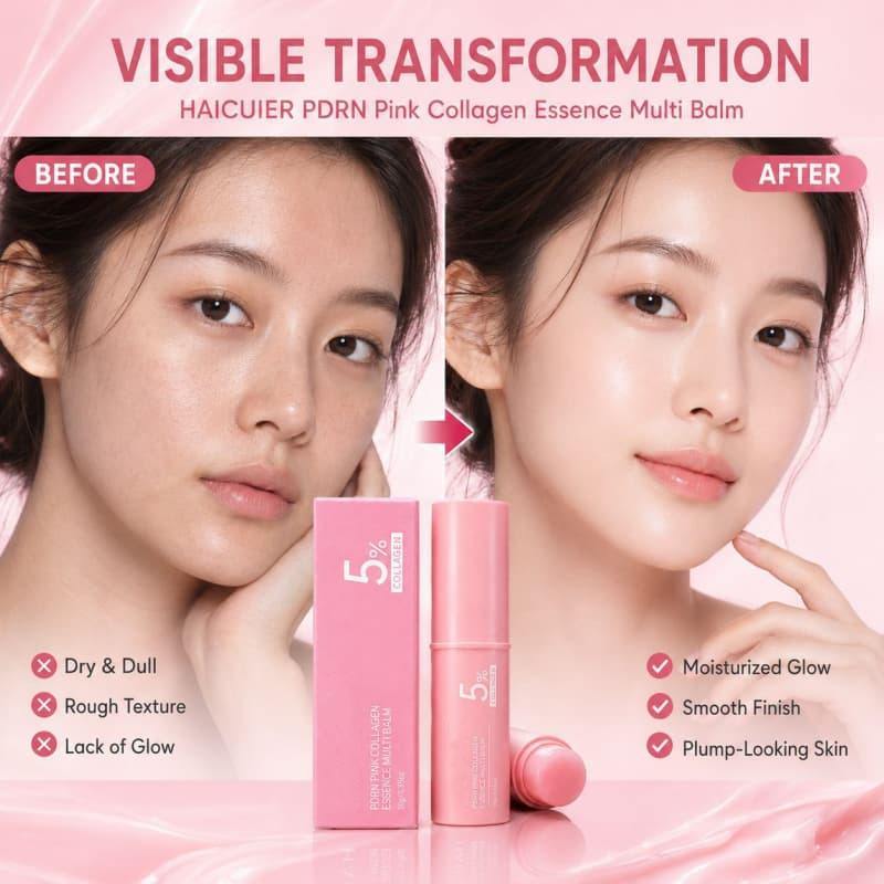 PDRN Pink Collagen Plumping Balm Anti-Wrinkle & Firming Stick Multi-Effect Essence Stick,PDRN Pink Collagen Plumping Balm Anti-Wrinkle & Firming Stick Multi-Effect Essence Stick 
