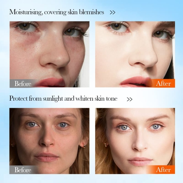 Brightening, Hydrating, Sun-protective Cushion BB Cream With Primer & Concealer, Anti-UV,Brightening, Hydrating, Sun-protective Cushion BB Cream With Primer & Concealer, Anti-UV 