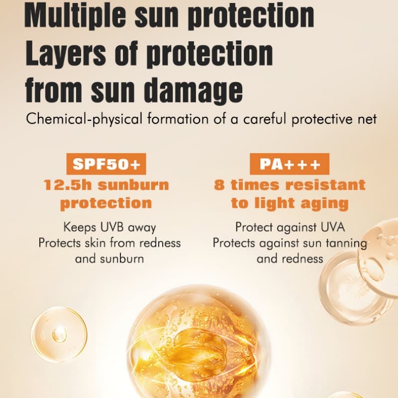 SPF50+ PA+++ Sunscreen Lotion, Hydrating, Moisturizing, Waterproof, Sweat-proof, Skin-nourishing and Isolating Sun Cream,SPF50+ PA+++ Sunscreen Lotion, Hydrating, Moisturizing, Waterproof, Sweat-proof, Skin-nourishing and Isolating Sun Cream 