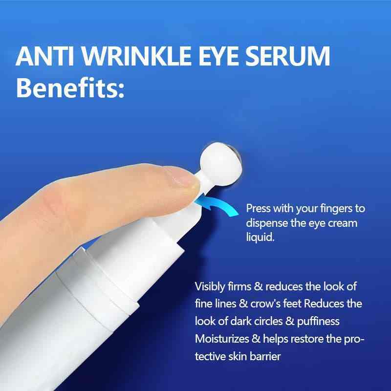 Anti-Wrinkle Eye Serum with Cooling Massage Roller, Hydrating Firming Eye Treatment,Anti-Wrinkle Eye Serum with Cooling Massage Roller, Hydrating Firming Eye Treatment 