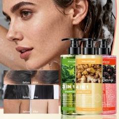 Ginger 4-in-1 Conditioner, Berry 3-in-1 Shower Gel & Tea Tree 3-in-1 Shampoo Set, Nourishing, Refreshing & Oil Control,Ginger 4-in-1 Conditioner, Berry 3-in-1 Shower Gel & Tea Tree 3-in-1 Shampoo Set, Nourishing, Refreshing & Oil Control 