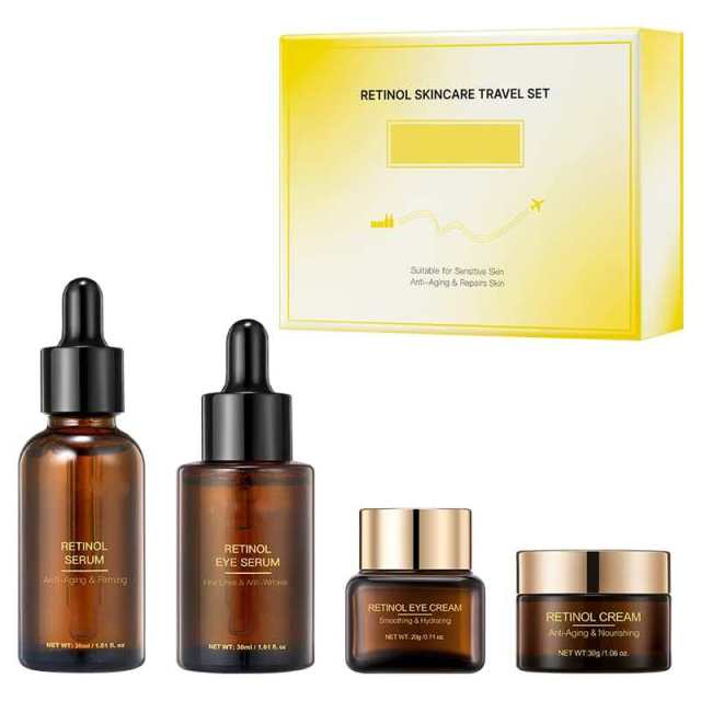 Full Retinol Anti-Aging Skin Care Set | Multi-Vitamin & Hyaluronic Acid, Wrinkles & Brighten Skin,Full Retinol Anti-Aging Skin Care Set | Multi-Vitamin & Hyaluronic Acid, Wrinkles & Brighten Skin 