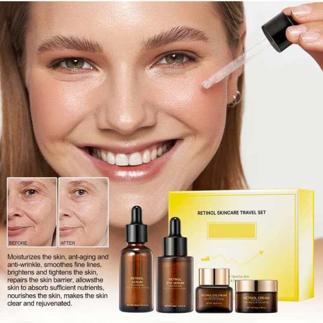 Full Retinol Anti-Aging Skin Care Set | Multi-Vitamin & Hyaluronic Acid, Wrinkles & Brighten Skin,Full Retinol Anti-Aging Skin Care Set | Multi-Vitamin & Hyaluronic Acid, Wrinkles & Brighten Skin 
