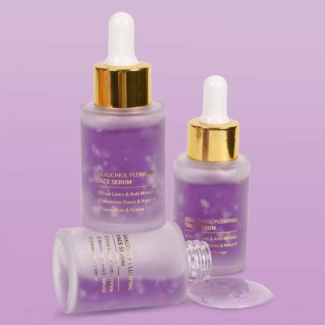 Bakuchiol Plumping Face Serum, Natural Anti-Aging Serum for Reducing Fine Lines, Minimizing Pores & Smoothing Firming Skin,Bakuchiol Plumping Face Serum, Natural Anti-Aging Serum for Reducing Fine Lines, Minimizing Pores & Smoothing Firming Skin 