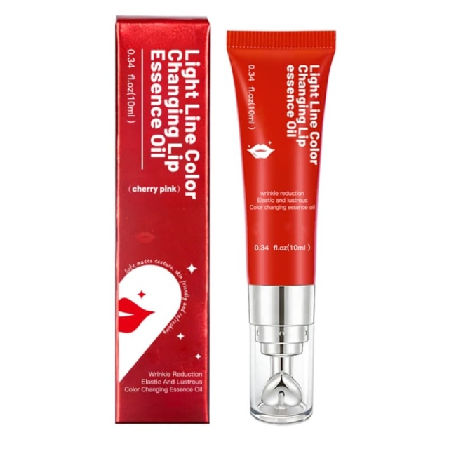 Light Line Color Changing Lip Essence Oil | Cherry Pink Auto Color Shift, Anti-Wrinkle & Lustrous Hydrating Lip Care,Light Line Color Changing Lip Essence Oil | Cherry Pink Auto Color Shift, Anti-Wrinkle & Lustrous Hydrating Lip Care 