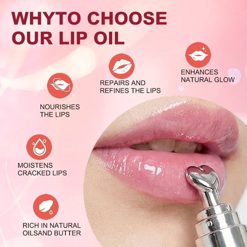 Light Line Color Changing Lip Essence Oil | Cherry Pink Auto Color Shift, Anti-Wrinkle & Lustrous Hydrating Lip Care,Light Line Color Changing Lip Essence Oil | Cherry Pink Auto Color Shift, Anti-Wrinkle & Lustrous Hydrating Lip Care 