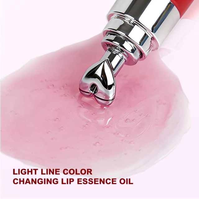 Light Line Color Changing Lip Essence Oil | Cherry Pink Auto Color Shift, Anti-Wrinkle & Lustrous Hydrating Lip Care,Light Line Color Changing Lip Essence Oil | Cherry Pink Auto Color Shift, Anti-Wrinkle & Lustrous Hydrating Lip Care 