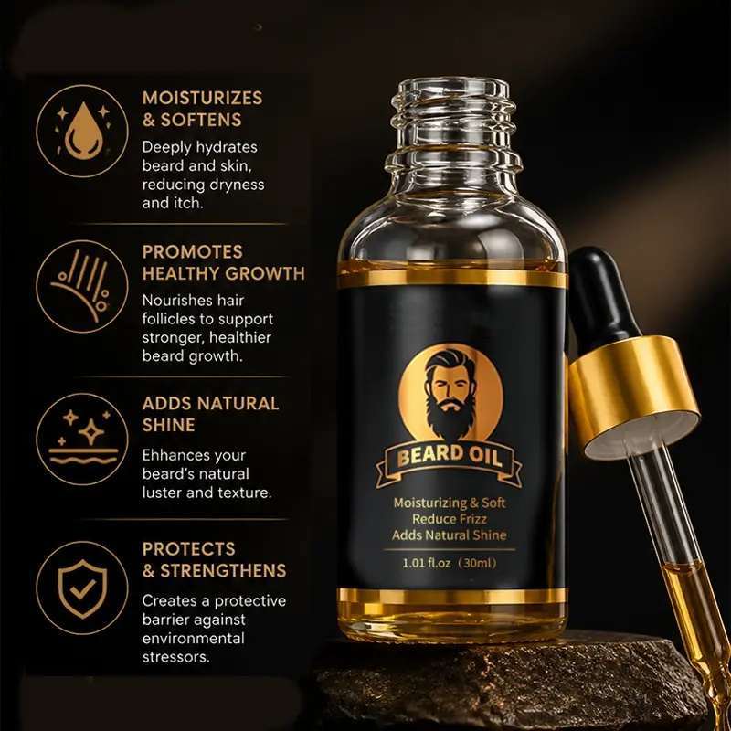 Premium Beard Oil | Deep Moisturize, Tame Frizzy Beard & Boost Natural Gloss for Well-Groomed Facial Hair,Premium Beard Oil | Deep Moisturize, Tame Frizzy Beard & Boost Natural Gloss for Well-Groomed Facial Hair 