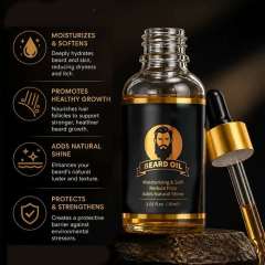 Premium Beard Oil | Deep Moisturize, Tame Frizzy Beard & Boost Natural Gloss for Well-Groomed Facial Hair,Premium Beard Oil | Deep Moisturize, Tame Frizzy Beard & Boost Natural Gloss for Well-Groomed Facial Hair 