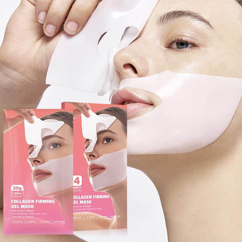 Collagen Firming Gel Mask | Hydrolyzed Collagen + HA + Ceramide to Plump, Hydrate & Lift Loose Skin,Collagen Firming Gel Mask | Hydrolyzed Collagen + HA + Ceramide to Plump, Hydrate & Lift Loose Skin 