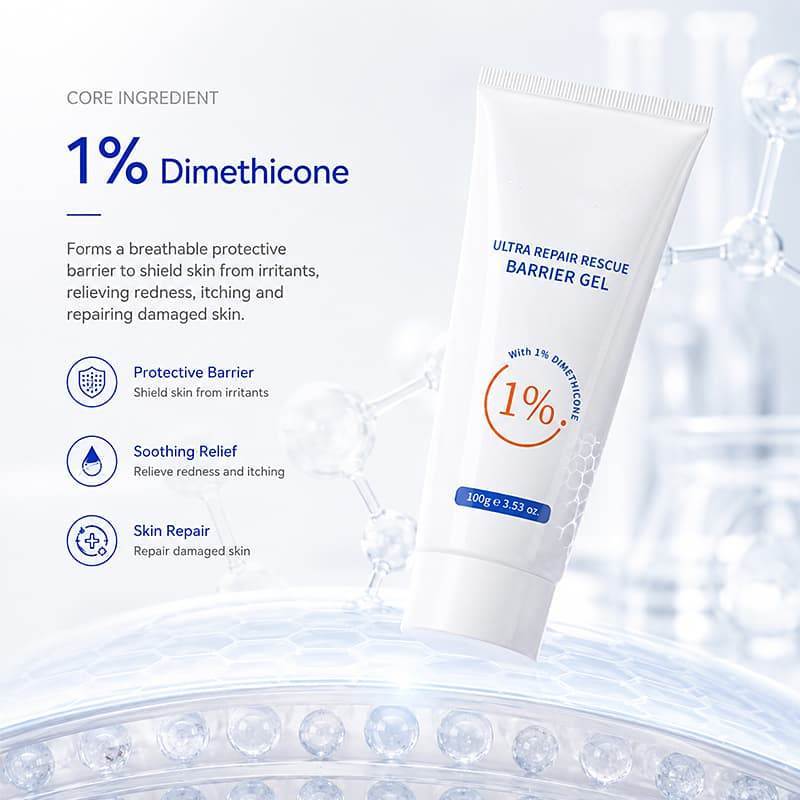 Ultra Repair Rescue Barrier Gel | 1% Dimethicone Formula to Hydrate & Repair Dry, Cracked & Sensitive Chapped Skin,Ultra Repair Rescue Barrier Gel | 1% Dimethicone Formula to Hydrate & Repair Dry, Cracked & Sensitive Chapped Skin 