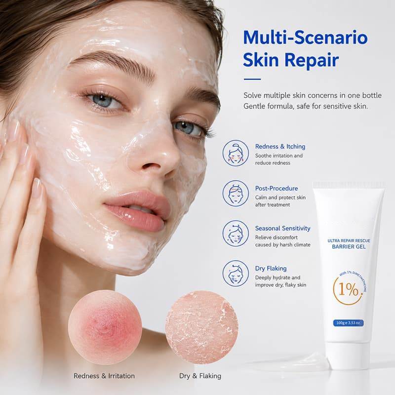 Ultra Repair Rescue Barrier Gel | 1% Dimethicone Formula to Hydrate & Repair Dry, Cracked & Sensitive Chapped Skin,Ultra Repair Rescue Barrier Gel | 1% Dimethicone Formula to Hydrate & Repair Dry, Cracked & Sensitive Chapped Skin 