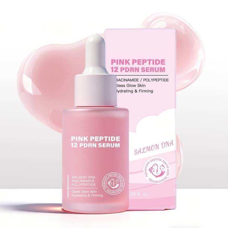 Pink Peptide 12 PDRN Serum | Salmon DNA + Niacinamide + Polypeptide to Hydrate, Firm & Achieve Glass Glow Complexion,Pink Peptide 12 PDRN Serum | Salmon DNA + Niacinamide + Polypeptide to Hydrate, Firm & Achieve Glass Glow Complexion 