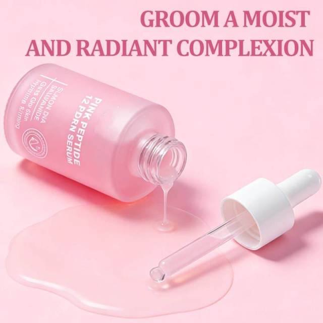 Pink Peptide 12 PDRN Serum | Salmon DNA + Niacinamide + Polypeptide to Hydrate, Firm & Achieve Glass Glow Complexion,Pink Peptide 12 PDRN Serum | Salmon DNA + Niacinamide + Polypeptide to Hydrate, Firm & Achieve Glass Glow Complexion 