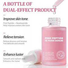 Pink Peptide 12 PDRN Serum | Salmon DNA + Niacinamide + Polypeptide to Hydrate, Firm & Achieve Glass Glow Complexion,Pink Peptide 12 PDRN Serum | Salmon DNA + Niacinamide + Polypeptide to Hydrate, Firm & Achieve Glass Glow Complexion 