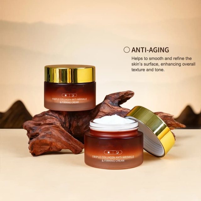 Triple Collagen Anti-Wrinkle & Firming Cream | Triple Collagen Complex to Hydrate, Smooth Fine Line,Triple Collagen Anti-Wrinkle & Firming Cream | Triple Collagen Complex to Hydrate, Smooth Fine Line 