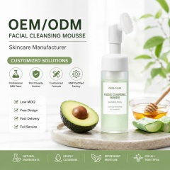 Natural Avocado Honey Facial Cleansing Mousse | Built-in Silicone Brush, Mild Deep Clean,Natural Avocado Honey Facial Cleansing Mousse | Built-in Silicone Brush, Mild Deep Clean 