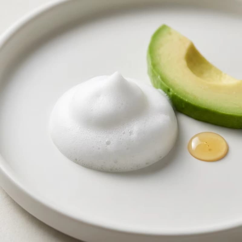 Natural Avocado Honey Facial Cleansing Mousse | Built-in Silicone Brush, Mild Deep Clean,Natural Avocado Honey Facial Cleansing Mousse | Built-in Silicone Brush, Mild Deep Clean 