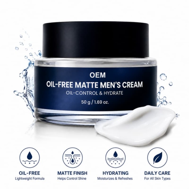Oil-Free Matte Men’s Cream | Dual-Effect Oil Control & Hydration, Light Non-Greasy,Oil-Free Matte Men’s Cream | Dual-Effect Oil Control & Hydration, Light Non-Greasy 