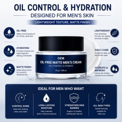 Oil-Free Matte Men’s Cream | Dual-Effect Oil Control & Hydration, Light Non-Greasy,Oil-Free Matte Men’s Cream | Dual-Effect Oil Control & Hydration, Light Non-Greasy 