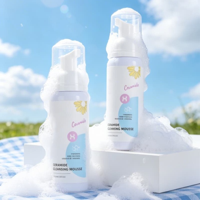 Ceramide Cleansing Mousse | Hydrating, Gentle & Oil-Controlling Foam Cleanser for Deep, Non-Stripping Clean,Ceramide Cleansing Mousse | Hydrating, Gentle & Oil-Controlling Foam Cleanser for Deep, Non-Stripping Clean 