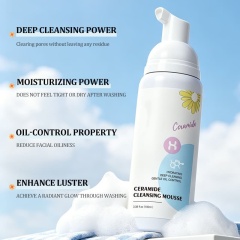 Ceramide Cleansing Mousse | Hydrating, Gentle & Oil-Controlling Foam Cleanser for Deep, Non-Stripping Clean,Ceramide Cleansing Mousse | Hydrating, Gentle & Oil-Controlling Foam Cleanser for Deep, Non-Stripping Clean 