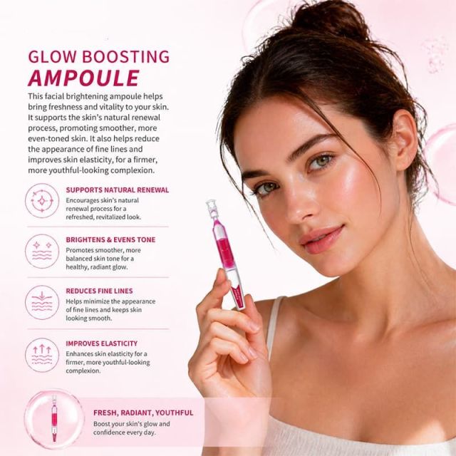 Glow Boosting Ampoule Serum | Deep Penetrating Formula to Boost Radiance, Firm Skin & Smooth Fine Lines,Glow Boosting Ampoule Serum | Deep Penetrating Formula to Boost Radiance, Firm Skin & Smooth Fine Lines 