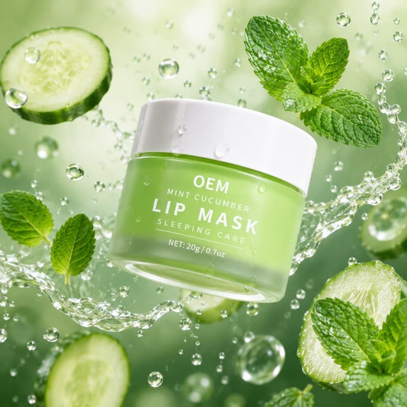 Mint Cucumber Sleeping Lip Mask | 6-in-1 Overnight Care to Hydrate, Repair & Plump Lips Naturally,Mint Cucumber Sleeping Lip Mask | 6-in-1 Overnight Care to Hydrate, Repair & Plump Lips Naturally 