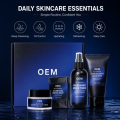 Men's 4-Piece Oil Control Skincare Kit | Charcoal Cleansing Soap + Face Wash + Toner + Matte Moisturizer for Fresh, Shine-Free Skin,Men's 4-Piece Oil Control Skincare Kit | Charcoal Cleansing Soap + Face Wash + Toner + Matte Moisturizer for Fresh, Shine-Free Skin 