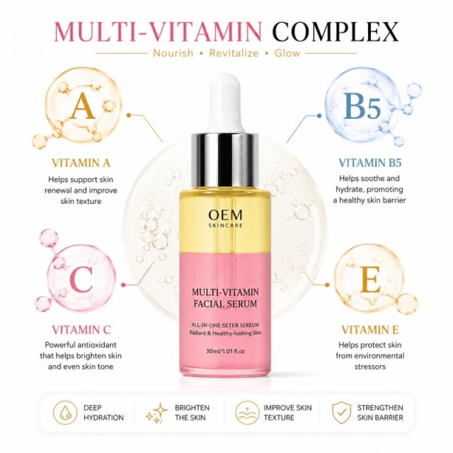 Multi-Vitamin Facial Serum | All-in-One Super Serum to Hydrate, Brighten & Revitalize Skin for a Healthy, Radiant Glow,Multi-Vitamin Facial Serum | All-in-One Super Serum to Hydrate, Brighten & Revitalize Skin for a Healthy, Radiant Glow 