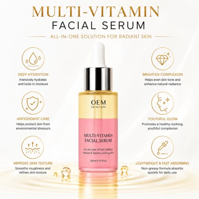 Multi-Vitamin Facial Serum | All-in-One Super Serum to Hydrate, Brighten & Revitalize Skin for a Healthy, Radiant Glow,Multi-Vitamin Facial Serum | All-in-One Super Serum to Hydrate, Brighten & Revitalize Skin for a Healthy, Radiant Glow 