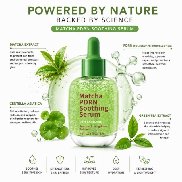 Matcha PDRN Soothing Serum | Triple Action to Soothe, Strengthen & Balance Sensitive, Irritated Skin,Matcha PDRN Soothing Serum | Triple Action to Soothe, Strengthen & Balance Sensitive, Irritated Skin 