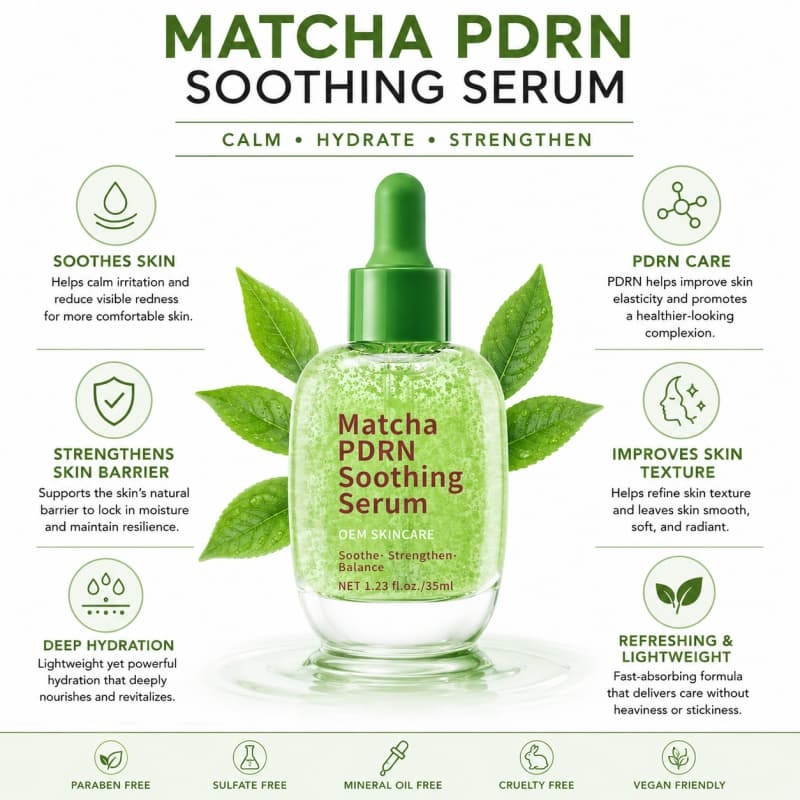Matcha PDRN Soothing Serum | Triple Action to Soothe, Strengthen & Balance Sensitive, Irritated Skin,Matcha PDRN Soothing Serum | Triple Action to Soothe, Strengthen & Balance Sensitive, Irritated Skin 
