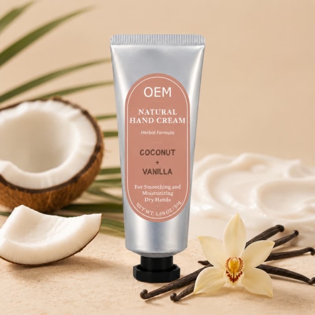 Coconut & Vanilla Hand Cream | Natural Herbal Formula for Deep Moisture & Silky Soft Skin,Coconut & Vanilla Hand Cream | Natural Herbal Formula for Deep Moisture & Silky Soft Skin 