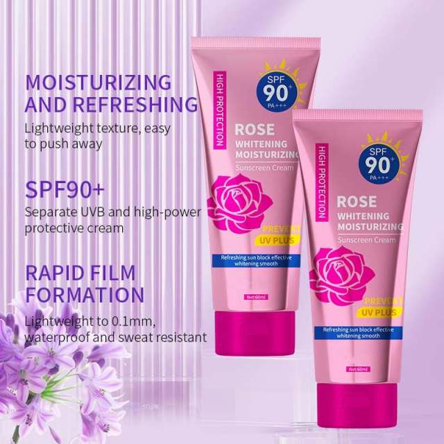 Rose Sunscreen Cream, Multi-effect Repair & Isolation BB Cream, Concealing & Moisturizing Cream,Rose Sunscreen Cream, Multi-effect Repair & Isolation BB Cream, Concealing & Moisturizing Cream 