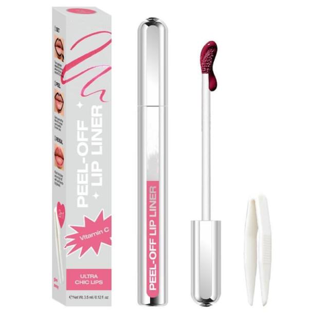 Five-Color Peel-Fff Lip Liner, Matte, Waterproof, Long-Lasting Lip Tint,Five-Color Peel-Fff Lip Liner, Matte, Waterproof, Long-Lasting Lip Tint 
